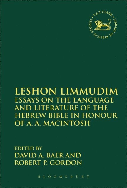 David A. Baer, Robert P. Gordon - Leshon Limmudim, E-bok