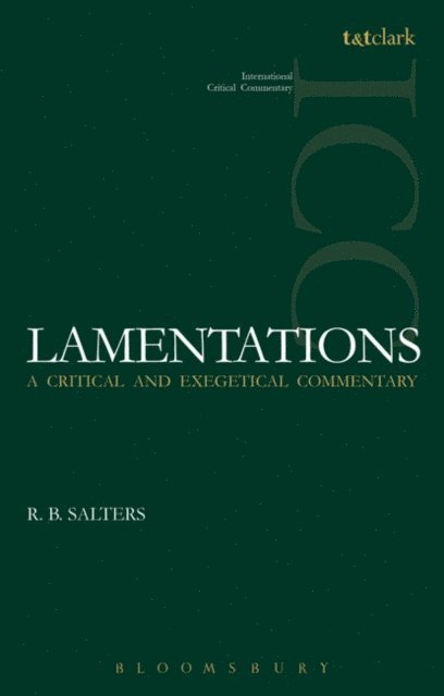 R. B. Salters - Lamentations (ICC), E-bok