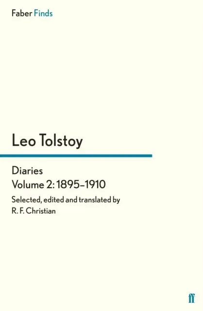 Reginald F Christian, Leo Tolstoy - Tolstoy's Diaries Volume 2: 1895-1910, E-bok. Tillgänglighet: Lägg i varukorg