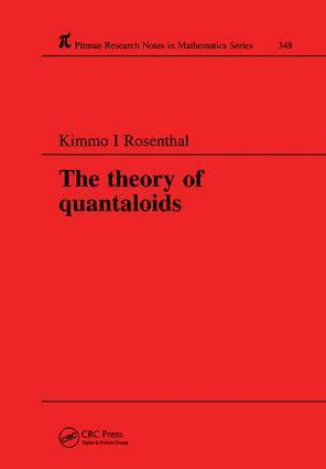 K I Rosenthal - Theory of Quantaloids, Inbunden
