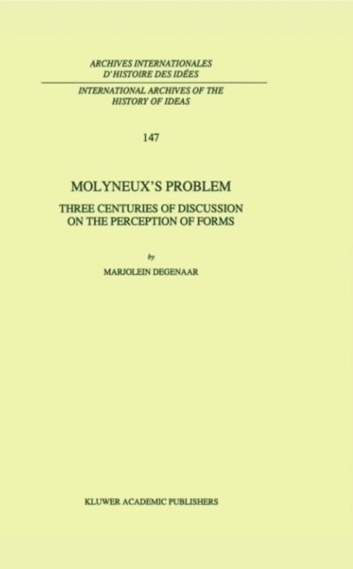 M. Degenaar - Molyneux's Problem, E-bok