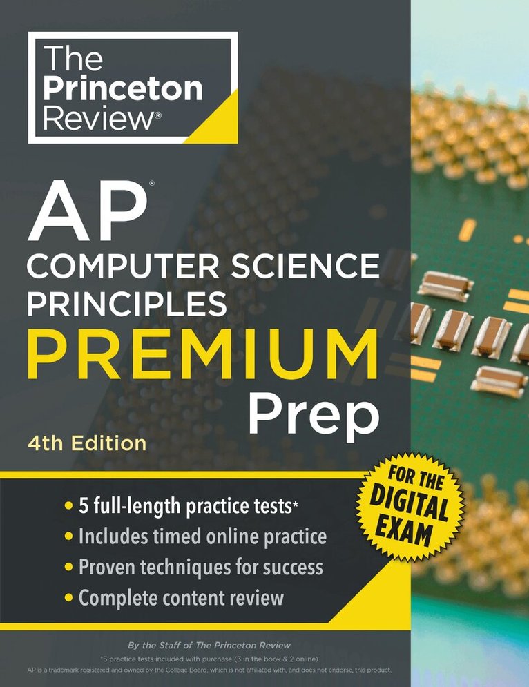 Princeton Review - Princeton Review AP Computer Science Principles Premium Prep, 4th Edition, Häftad