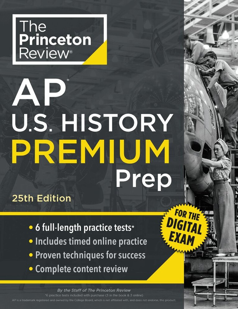 Princeton Review - Princeton Review AP U.S. History Premium Prep, 25th Edition, Häftad. Tillgänglighet: Lägg i varukorg