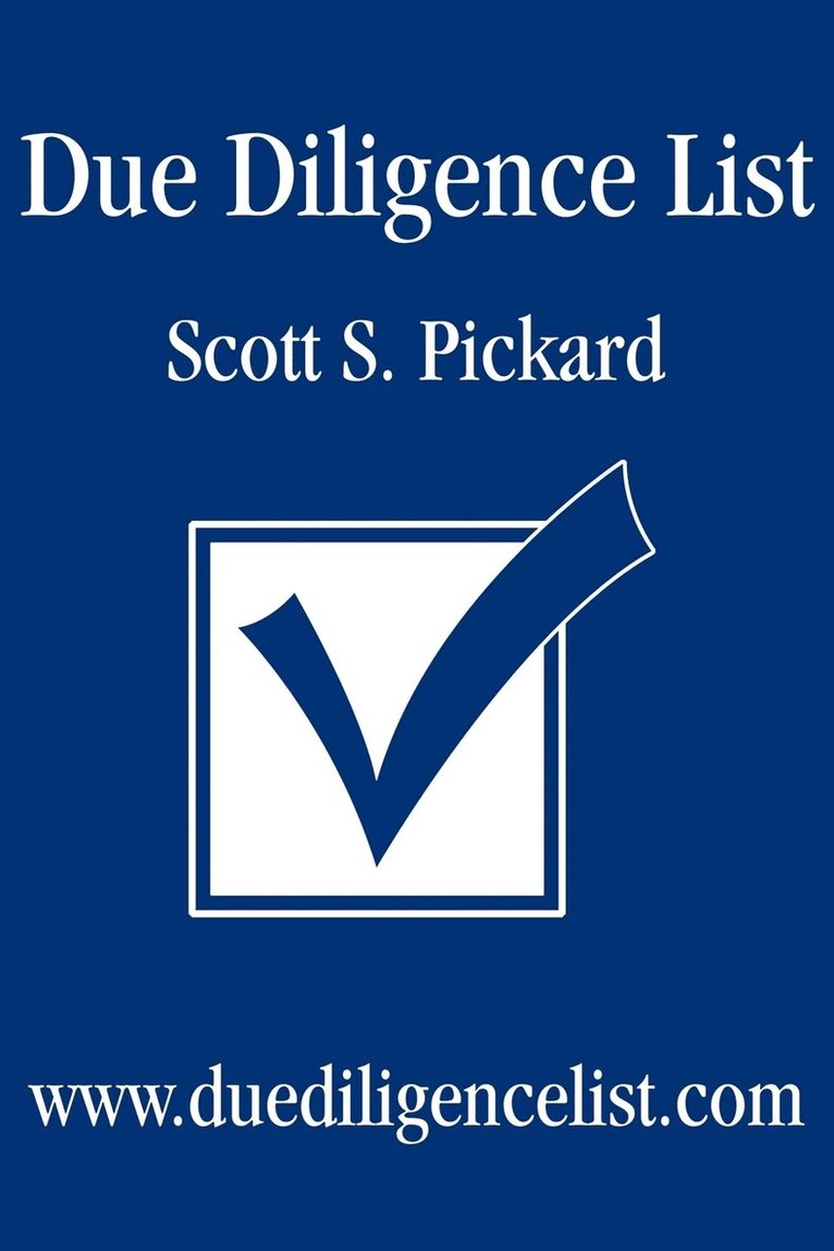Scott S Pickard - Due Diligence List, Häftad. Tillgänglighet: Lägg i varukorg