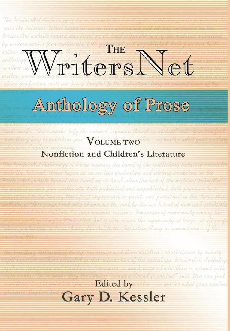 Gary D Kessler - WritersNet Anthology of Prose, Inbunden