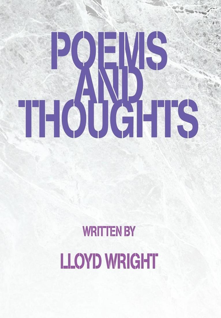 Lloyd Wright - Poems and Thoughts, Inbunden
