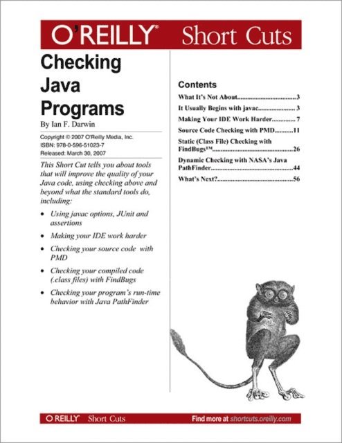 Ian F. Darwin - Checking Java Programs, E-bok