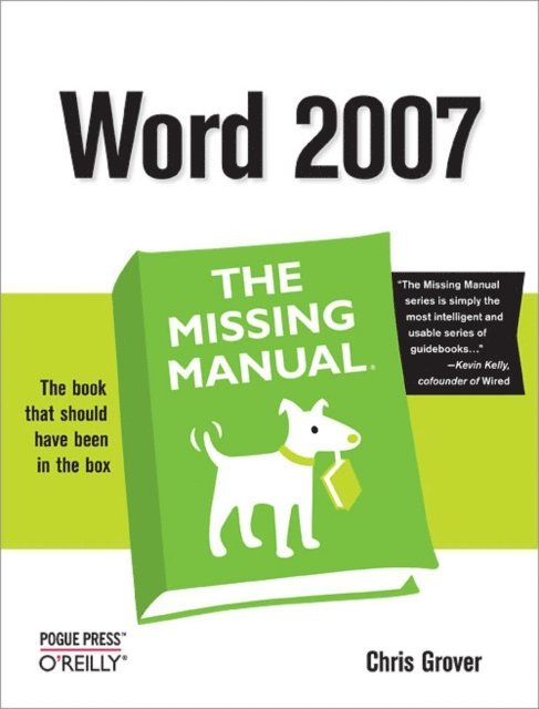 Chris Grover - Word 2007: The Missing Manual, E-bok