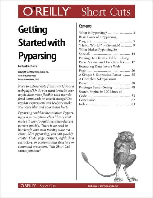 Paul McGuire - Getting Started with Pyparsing, E-bok