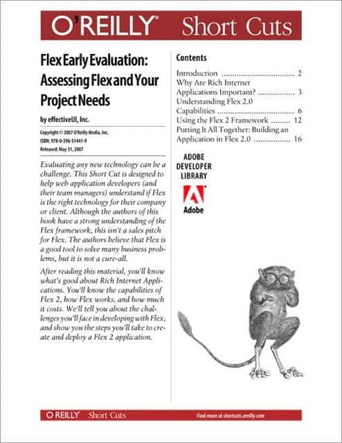 The EffectiveUI Team, Anthony Franco - Flex Early Evaluation: Assessing Flex and Your Project Needs, E-bok