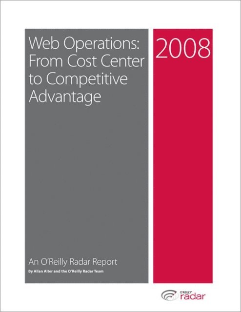 Allen Alter - Web Operations--From Cost Center to Competitive Advantage, E-bok