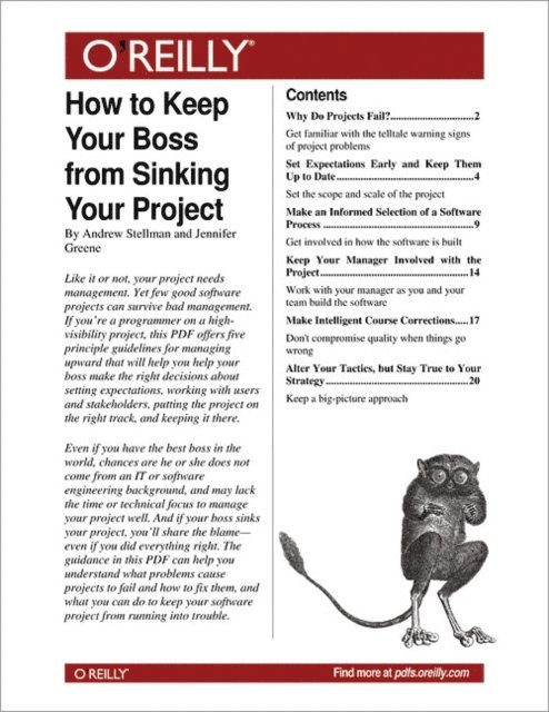 Jennifer Greene, Andrew Stellman - How to Keep Your Boss from Sinking Your Project, E-bok