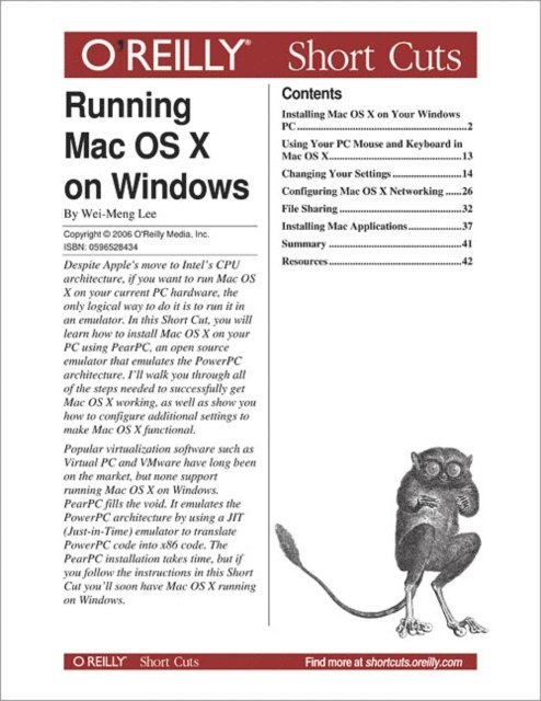 Wei-Meng Lee - Running Mac OS X on Windows, E-bok