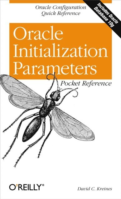 David C. Kreines - Oracle Initialization Parameters Pocket Reference, E-bok