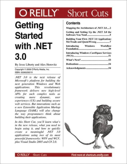 Alex Horovitz, Jesse Liberty - Getting Started with .NET 3.0, E-bok