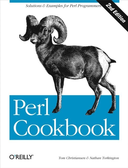 Nathan Torkington, Tom Christiansen - Perl Cookbook, E-bok