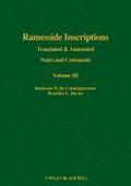 Ramesside Inscriptions, Translated and Annotated, Notes and Comments, Volume III - Ramesses II, His Contemporaries