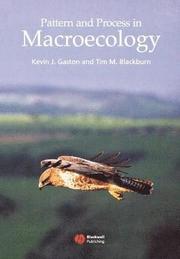 Pattern and Process in Macroecology