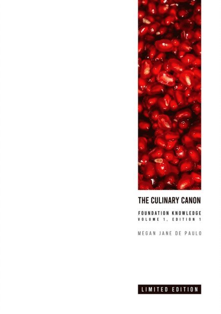Culinary Canon : Foundation Knowledge