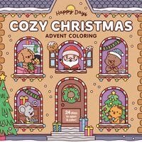 Cozy Christmas Advent Coloring Book: With a Sealed Section to Open and Enjoy Each Day of Advent!, Häftad