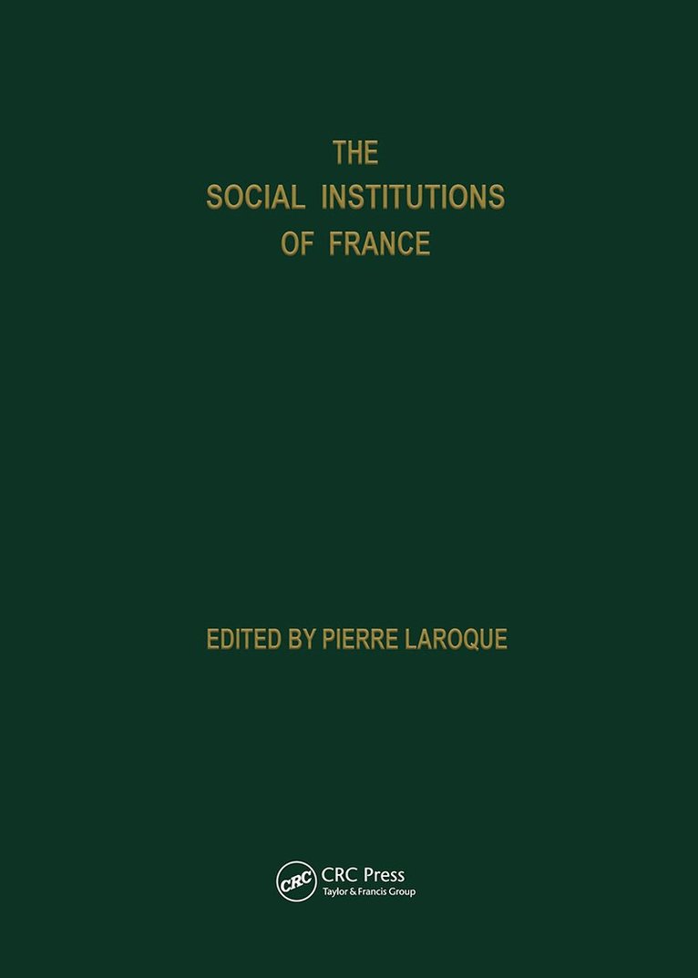 Pierre Laroque, Patricia Evans, Roy Evans - Social Institutions Of France, Inbunden. Tillgänglighet: Tillfälligt slut