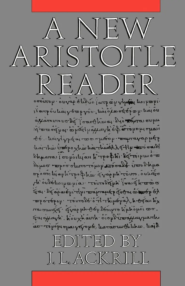 J.L. Ackrill - A New Aristotle Reader, Häftad. Tillgänglighet: Lägg i varukorg