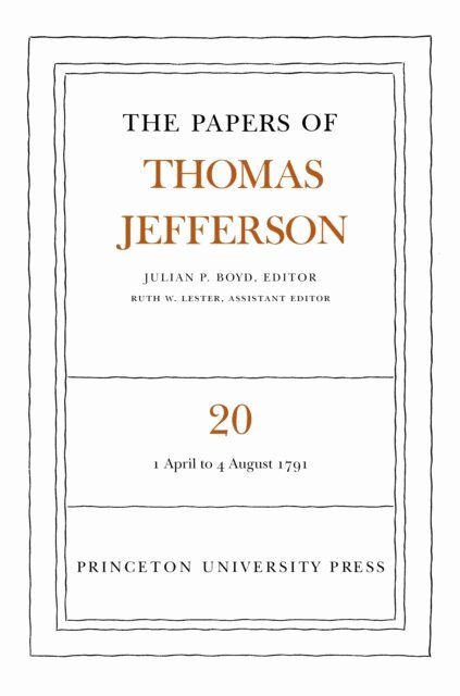 Thomas Jefferson, Julian P. Boyd - Papers of Thomas Jefferson, Volume 20, E-bok