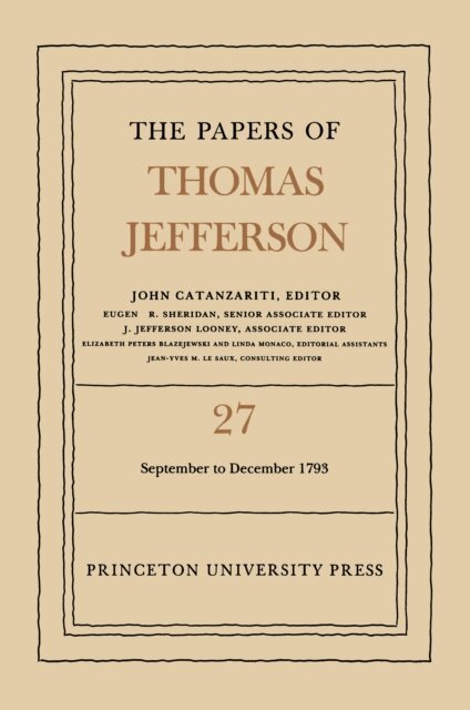 Thomas Jefferson, John Catanzariti - Papers of Thomas Jefferson, Volume 27, E-bok