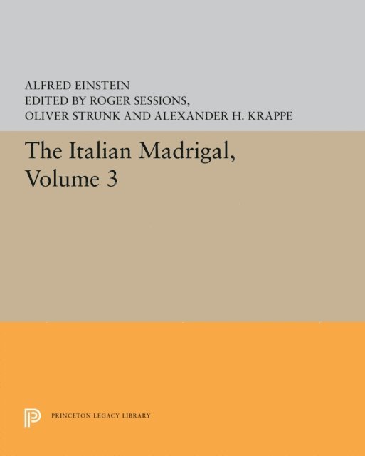 Alfred Einstein - Italian Madrigal, E-bok