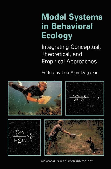 Lee Alan Dugatkin - Model Systems in Behavioral Ecology, E-bok