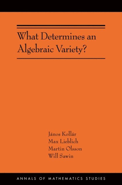 Will Sawin, Martin Olsson, Max Lieblich, Janos Kollar - What Determines an Algebraic Variety?, E-bok
