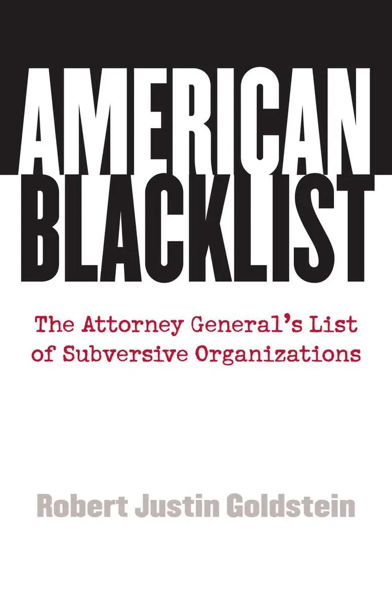 Robert J. Goldstein - American Blacklist, Inbunden. Tillgänglighet: Tillfälligt slut