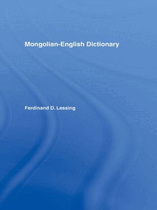 Ferdinand D Lessing - Mongolian-English Dictionary, Inbunden