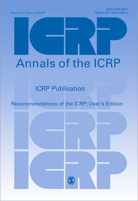 ICRP - Recommendations of the ICRP, Häftad