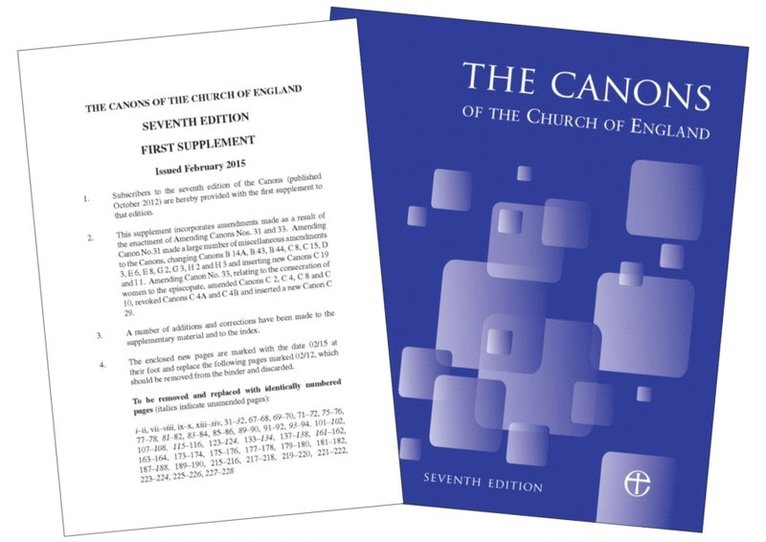 Church of England - Canons of the Church of England 7th Edition: Full edition WITH First Supplement, E-bok