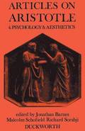 Articles on Aristotle: v. 4 Psychology and Aesthetics