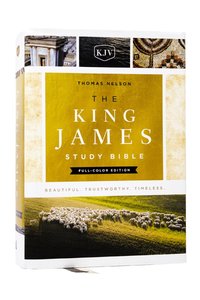 King James Study Bible, Full-Color Edition, Cloth-bound Hardcover, Red Letter