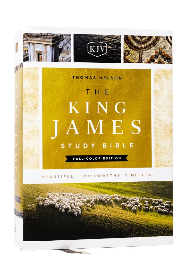 Thomas Nelson - KJV, The King James Study Bible, Full-Color Edition, Cloth-bound Hardcover, Red Letter, Inbunden