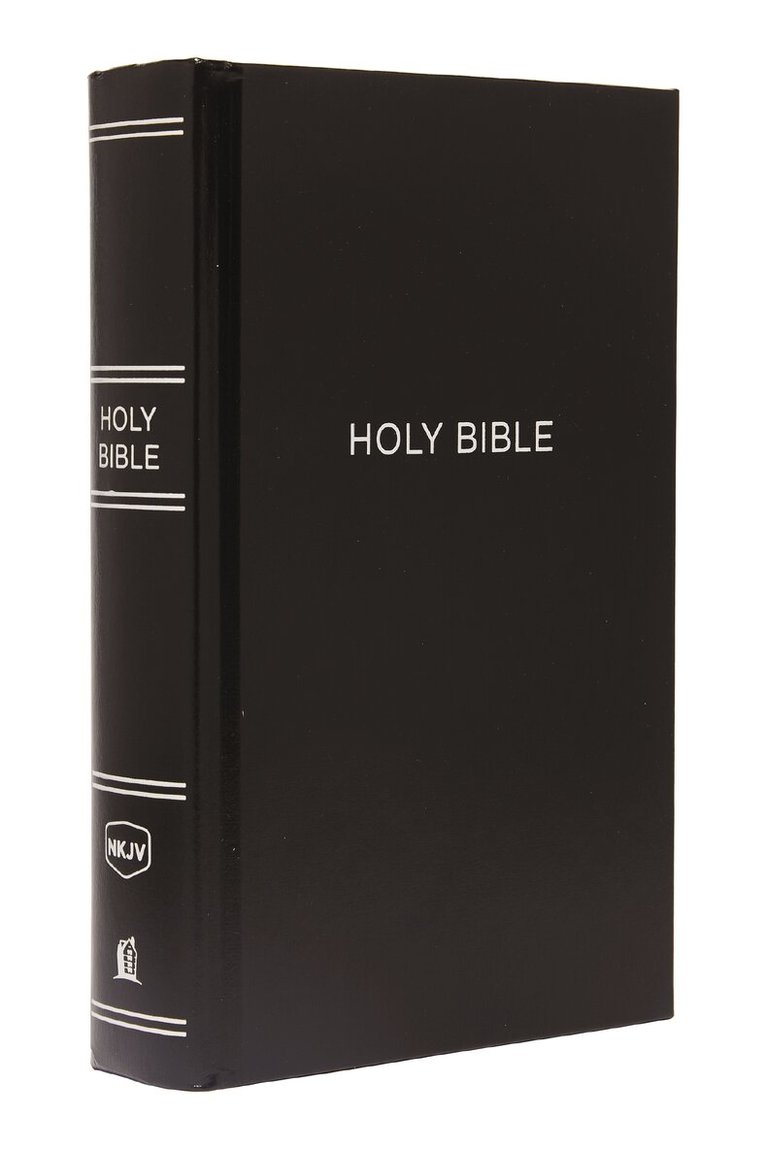 Thomas Nelson - NKJV, Pew Bible, Large Print, Hardcover, Black, Red Letter, Comfort Print, Inbunden