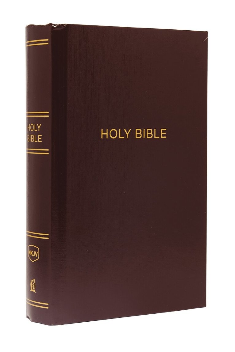 Thomas Nelson - NKJV, Pew Bible, Large Print, Hardcover, Burgundy, Red Letter, Comfort Print, Inbunden