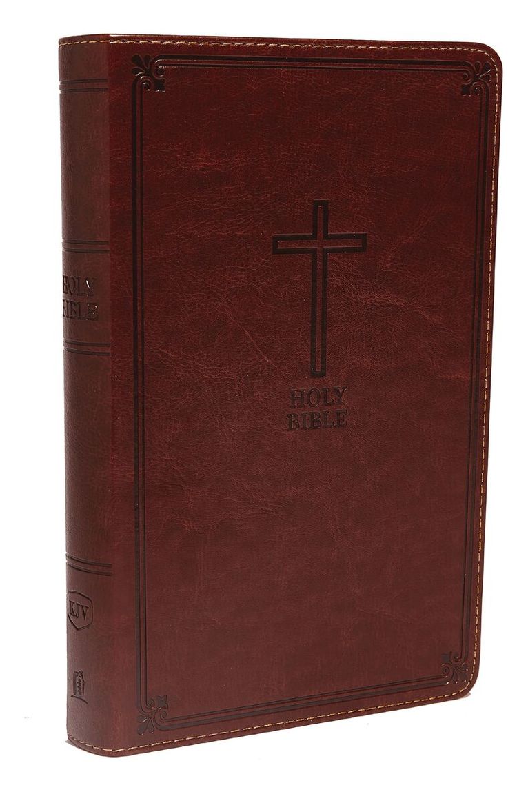 Zondervan - KJV Holy Bible: Deluxe Gift, Brown Leathersoft, Red Letter, Comfort Print: King James Version, Inbunden