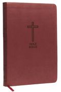 KJV Holy Bible: Value Large Print Thinline, Burgundy Leathersoft, Red Letter, Comfort Print: King James Version