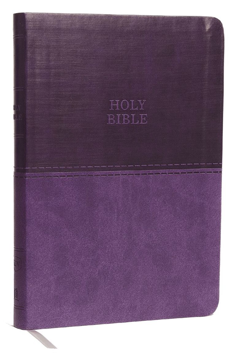 Zondervan - KJV Holy Bible: Value Large Print Thinline, Purple Leathersoft, Red Letter, Comfort Print: King James Version, Inbunden