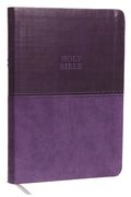 KJV Holy Bible: Value Large Print Thinline, Purple Leathersoft, Red Letter, Comfort Print: King James Version