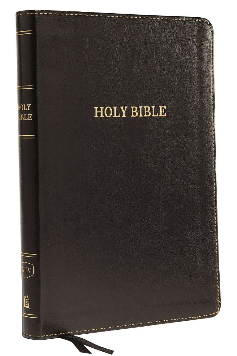 Zondervan - KJV Holy Bible: Large Print Thinline, Black Leathersoft, Red Letter, Comfort Print: King James Version, Inbunden