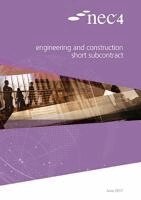 NEC NEC - NEC4: Engineering and Construction Short Subcontract, Häftad