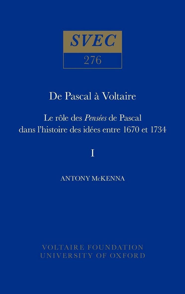 Antony McKenna - De Pascal à Voltaire, Inbunden. Tillgänglighet: Tillfälligt slut