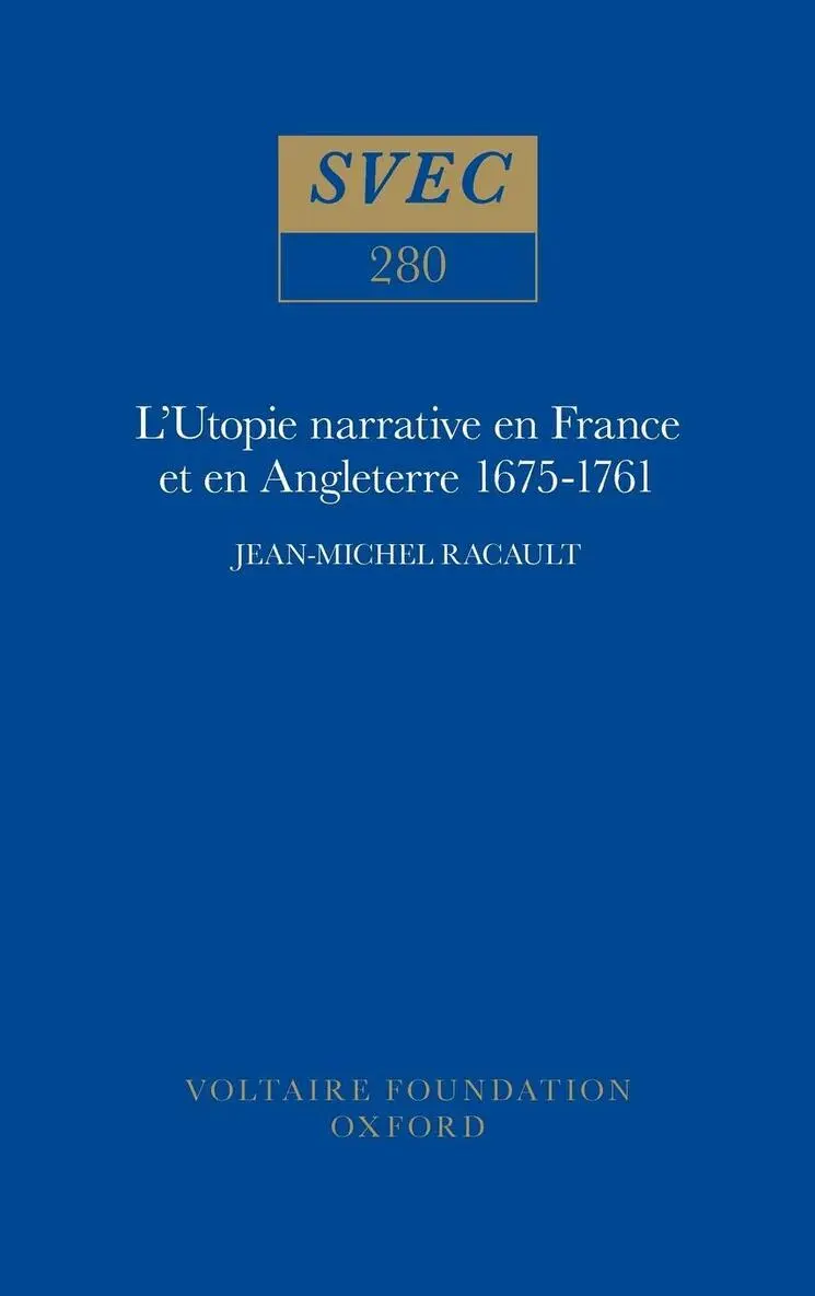 Jean-Michel Racault - L'Utopie narrative en France et en Angleterre 1675-1761, Inbunden. Tillgänglighet: Tillfälligt slut