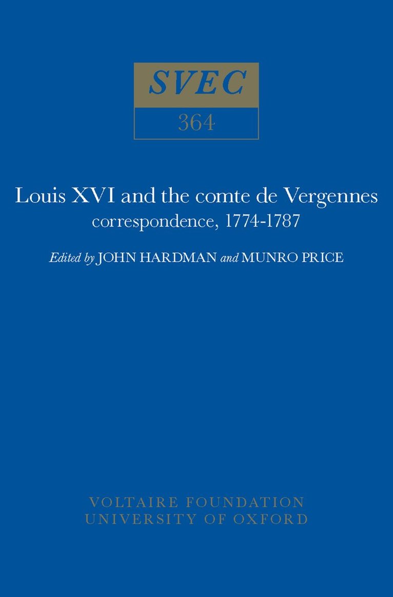 John Hardman, Munro Price - Louis XVI and the Comte de Vergennes, Inbunden. Tillgänglighet: Tillfälligt slut