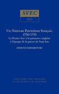 Un Nouveau Patriotisme franais, 1750-1770